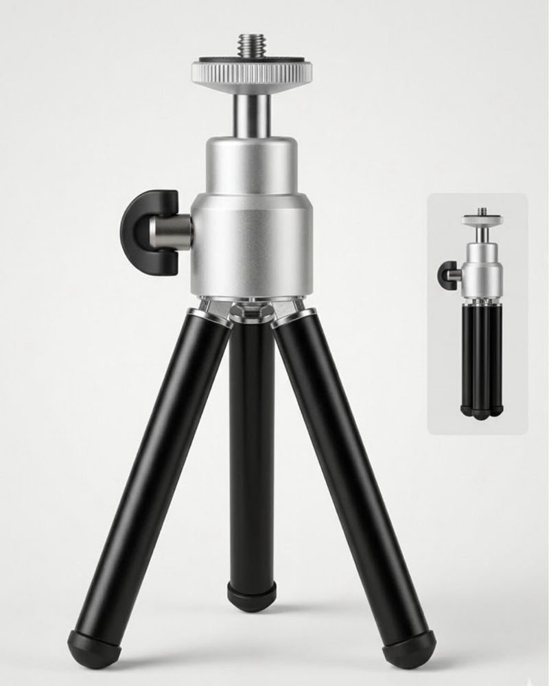 Mini trípode aluminio ligero afbeelding 3