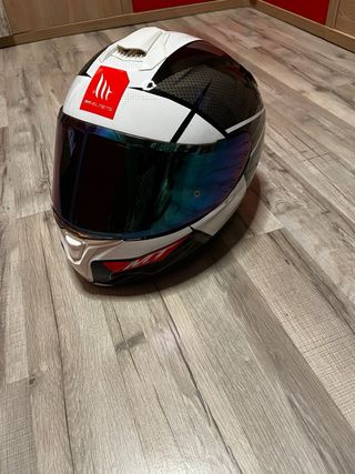 Casco Moto MT Helmets Blanco/Negro