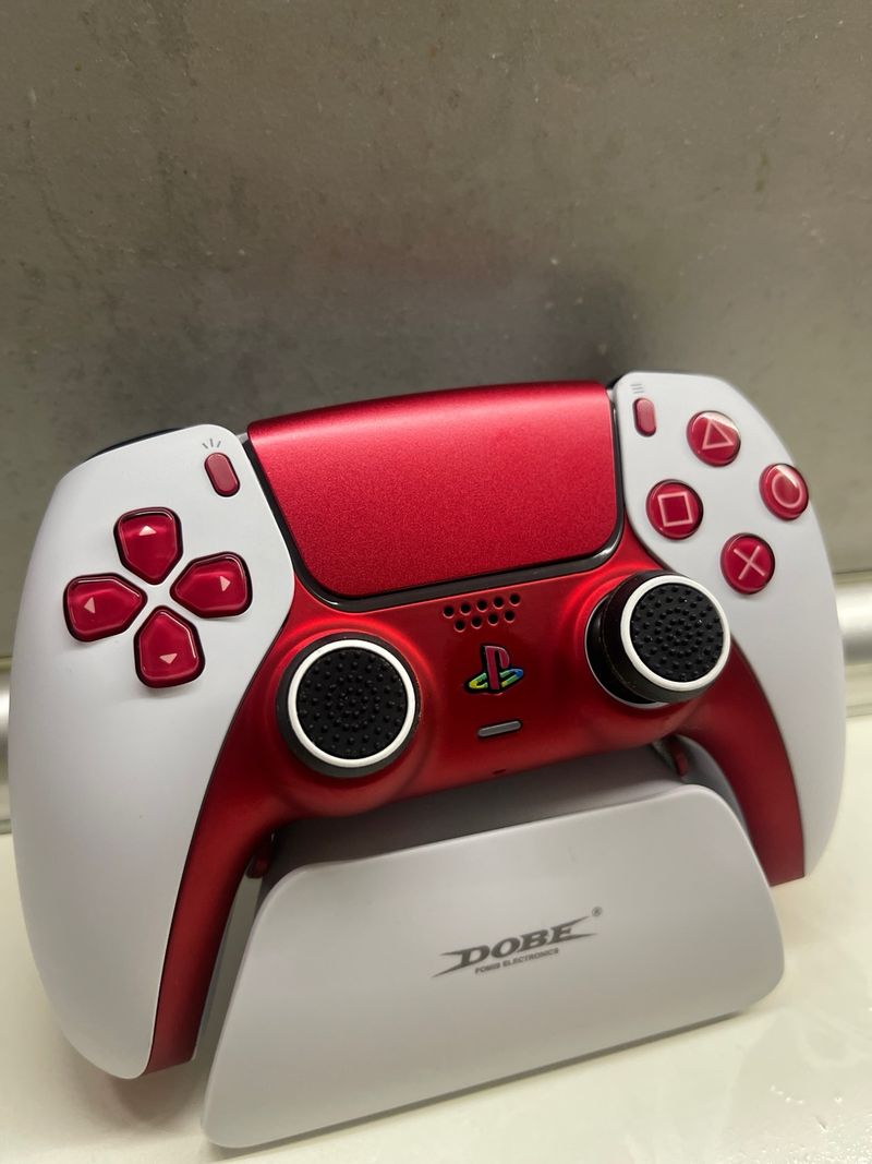 Mando PS5 Volcánico Rojo y Blanco afbeelding 3