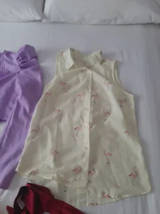 Lote 4 blusas morada, roja, amarilla