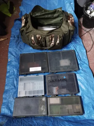 Bolso macuto pesca/carpifshing con cajas