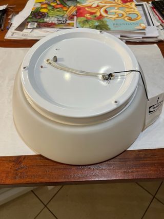 Plafón de vidrio Ineslam blanco