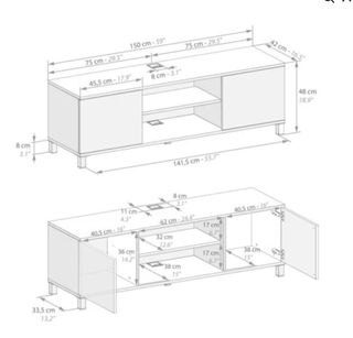 Mueble TV Rachele Mobili Fiver