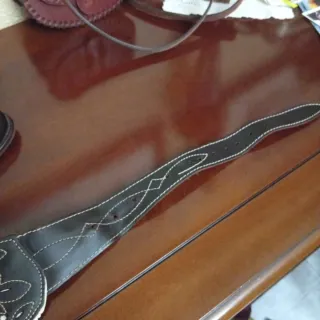 Cinturón de cuero repujado romerías  y trajes roci