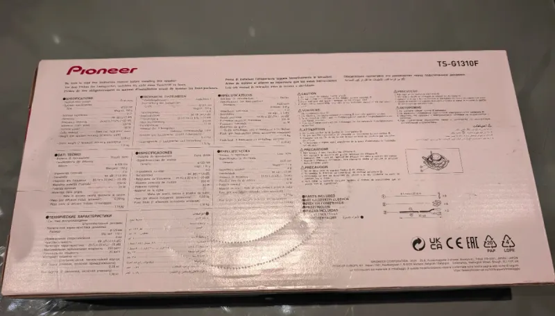 Altavoces Pioneer TS-G1310F 5.25 230W afbeelding 3