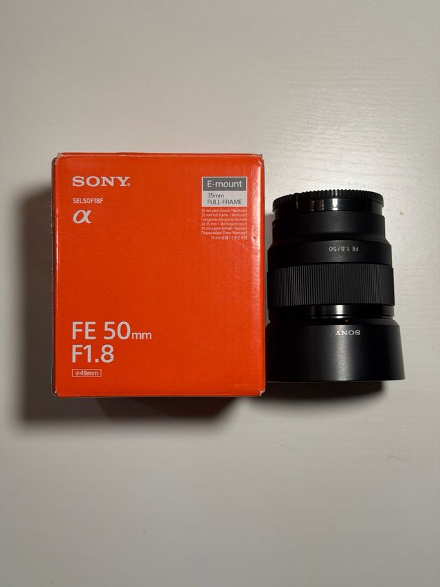 Objetivo Sony FE 50mm f1.8 E-mount Full-Frame