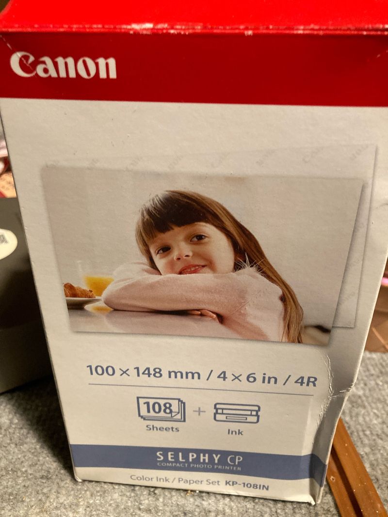 Canon Selphy CP KP-108IN Tinta y Papel