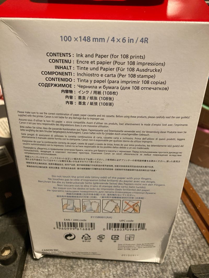 Canon Selphy CP KP-108IN Tinta y Papel afbeelding 3