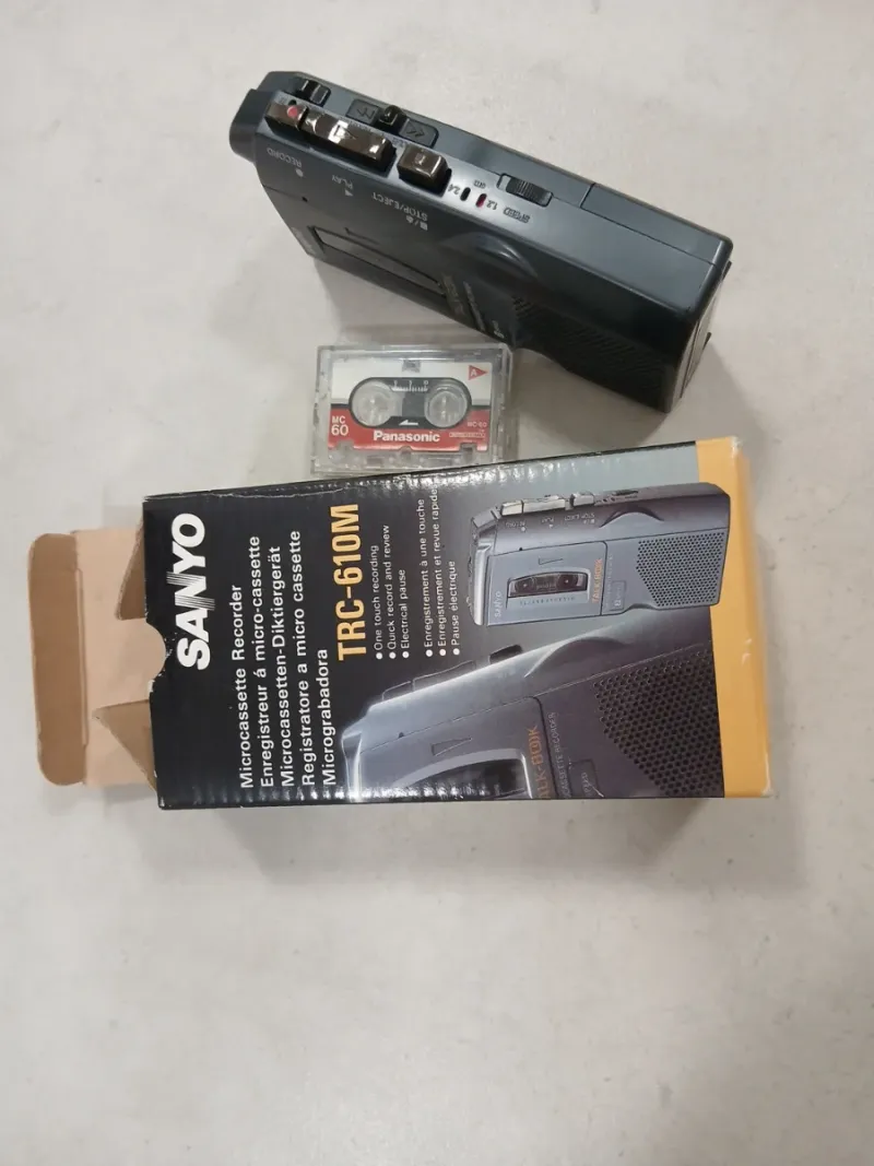 Grabadora Microcassette Sanyo TCR-610M afbeelding 3
