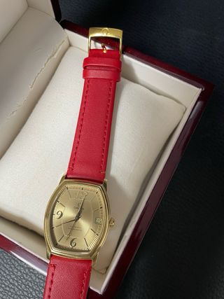 Reloj Omega Oro 18 k Automático con Correa Roja