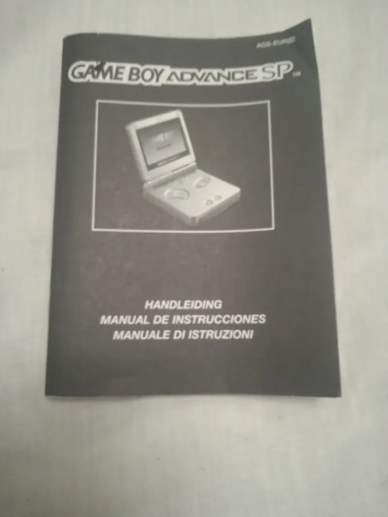 LOTE INSTRUCCIONES ORIGINALES GAME BOY ADVANCE SP afbeelding 3