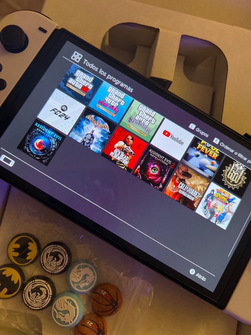 Nintendo Switch OLED Blanca + Juegos afbeelding 4