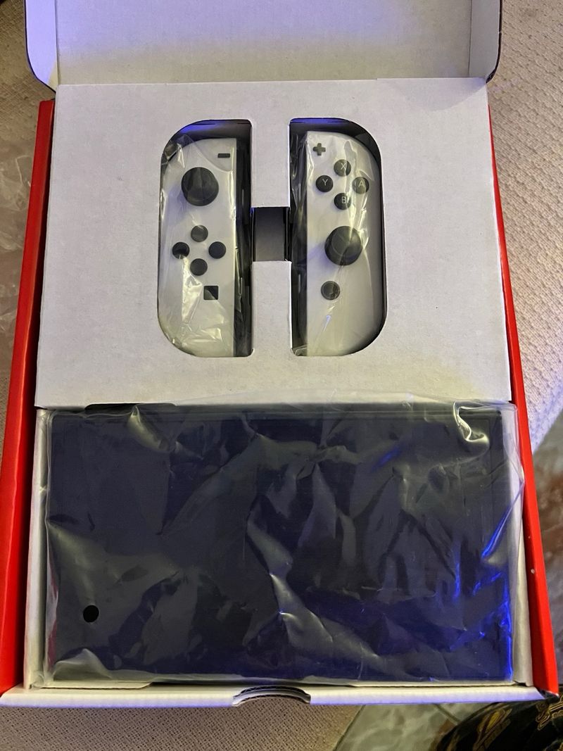 Nintendo Switch OLED Blanca + Juegos afbeelding 5