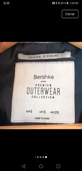 Abrigo largo Blazer gris vintage mujer