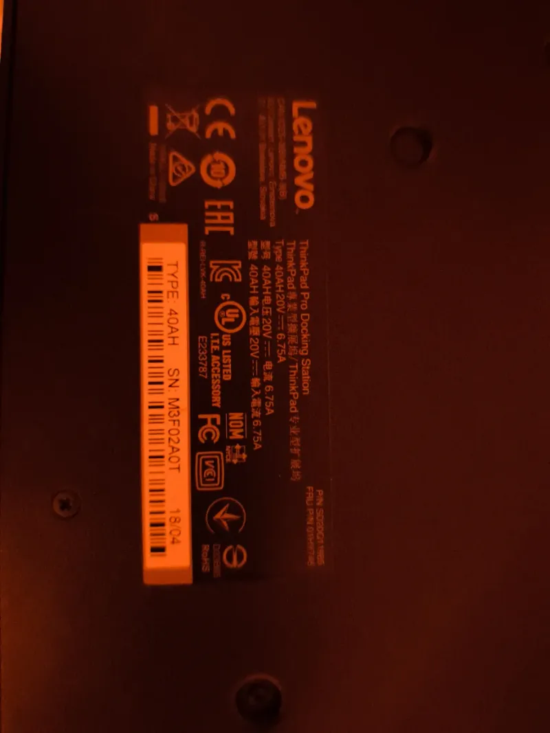 Docking Station Lenovo ThinkPad afbeelding 2