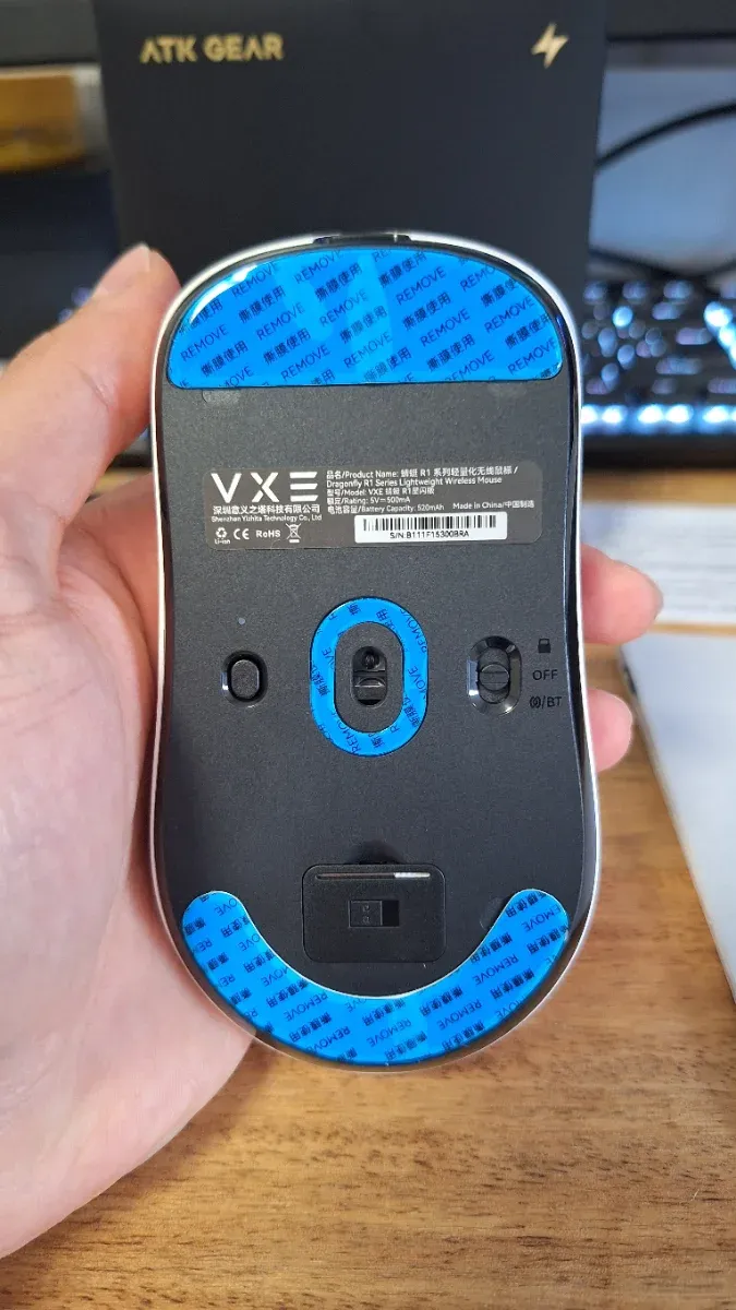 VXE Dragonfly R1 Ratón Inalámbrico Blanco afbeelding 5