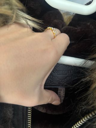 Abrigo piel marrón chocolate talla L