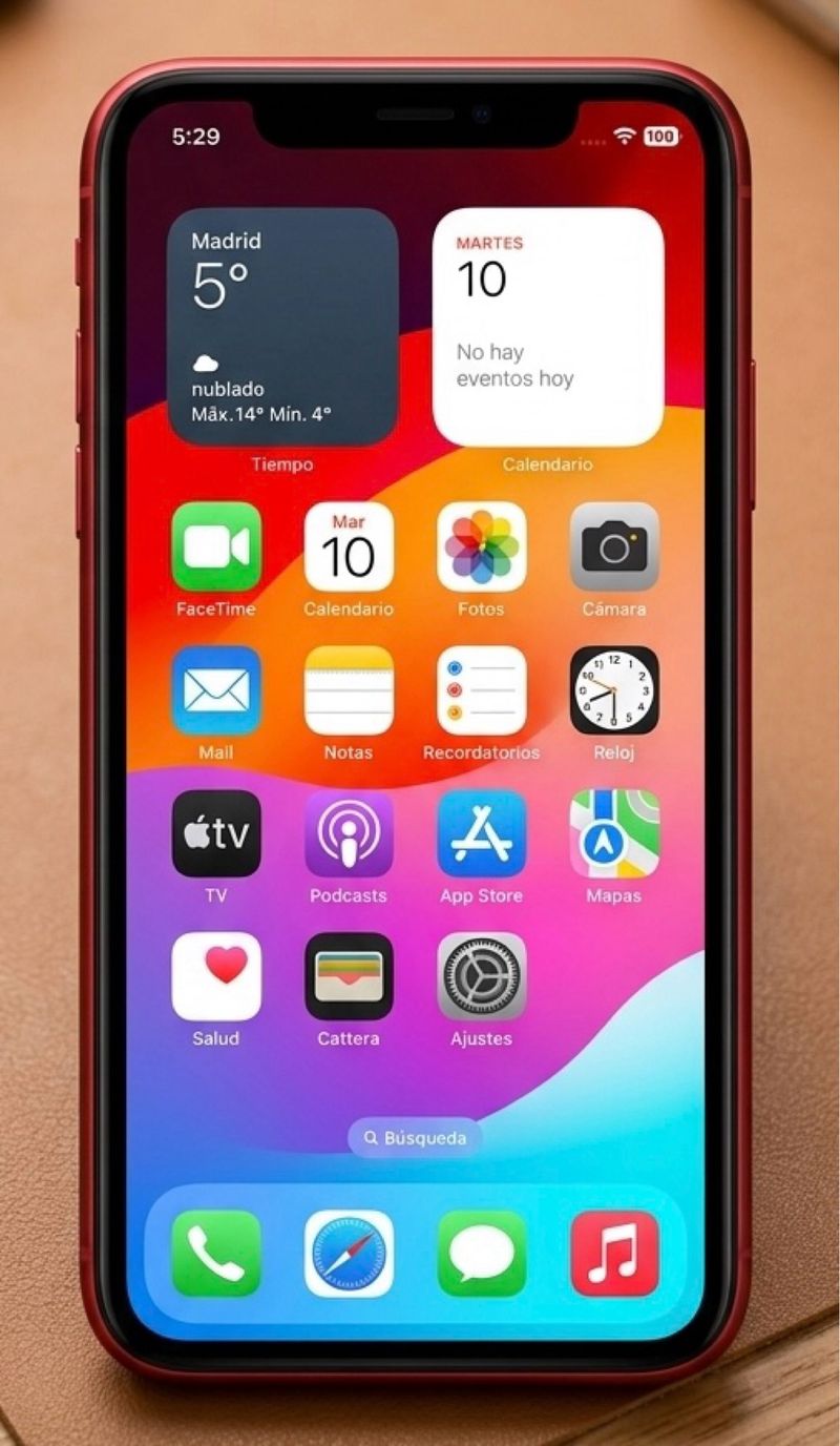 iPhone 11 128GB Rojo Batería 77%