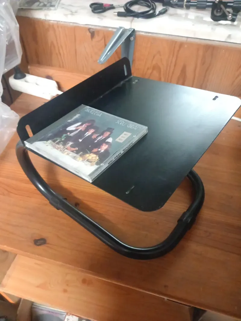 Soporte altavoz hifi vintage negro