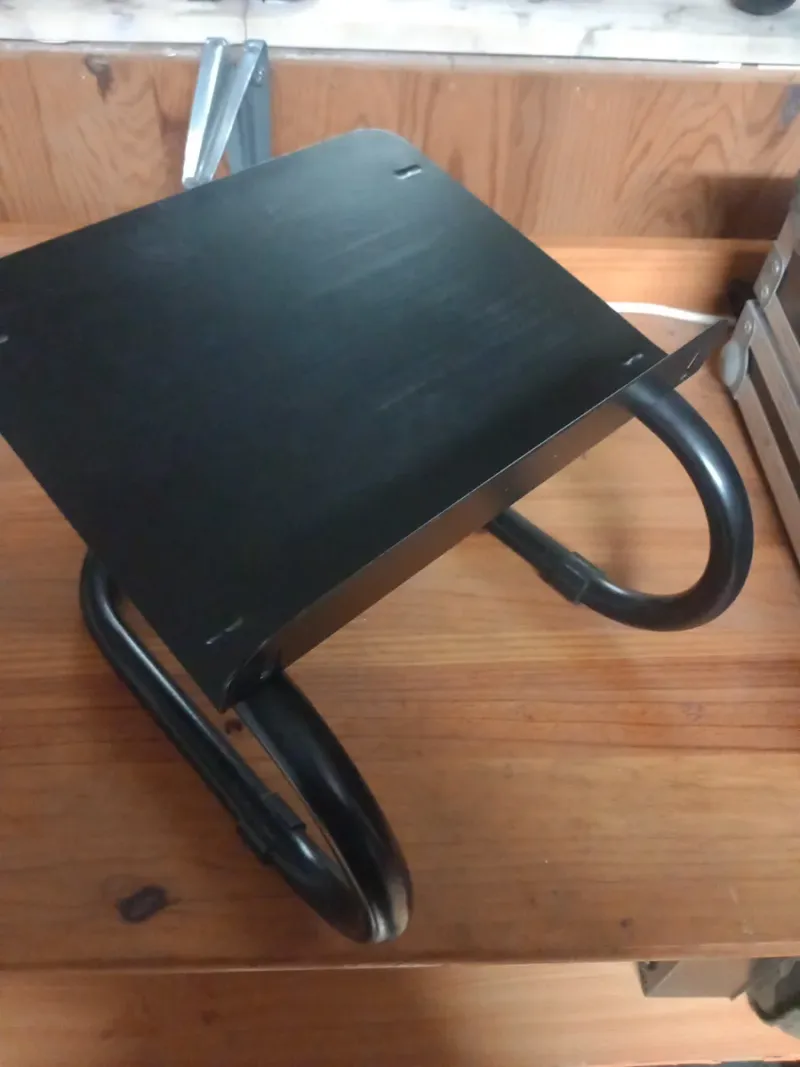 Soporte altavoz hifi vintage negro afbeelding 3