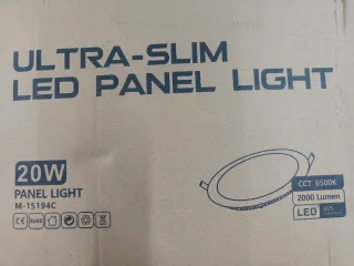 40 Focos LED Panel Redondo