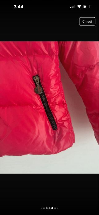 Piumino Moncler Rosso