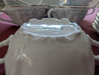 Tazas consomé y platos Bidasoa porcelana