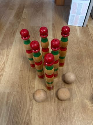 Set di bocce in legno artigianale