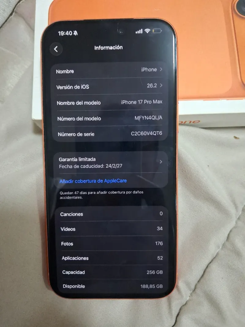 iPhone 17 Pro Max 256GB Naranja afbeelding 5