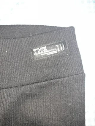 Pantalones de canalé negros niña 8-9 años