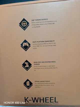 Volante KROM K-WHEEL con pedales