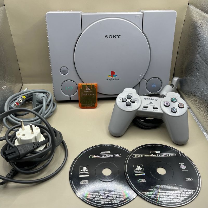 Consola Sony Playstation 1 PS1 Original Funcionando Gris Joystick