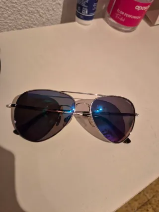 Gafas de Sol Polaroid Aviador Morado/Plata