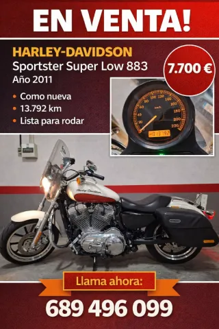 Harley-Davidson Sportster SuperLow 883 del 2011