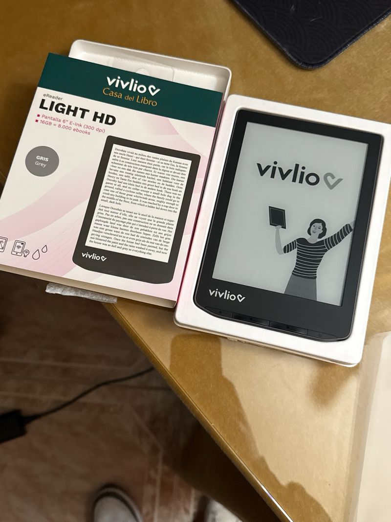 Vivlio LIGHT HD E-reader Gris afbeelding 4