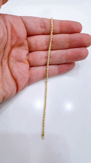 Bracciale funetta a corda in oro 9kt 375