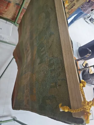 Tapiz antiguo escena mercado