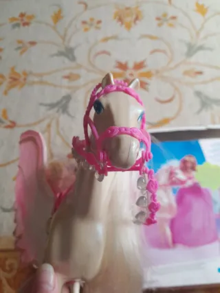 Solidario: Caballito arcoiris y brillitos antiguo