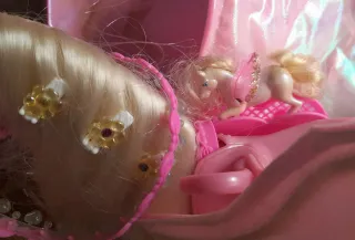 Solidario: Caballito arcoiris y brillitos antiguo