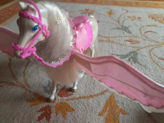 Solidario: Caballito arcoiris y brillitos antiguo