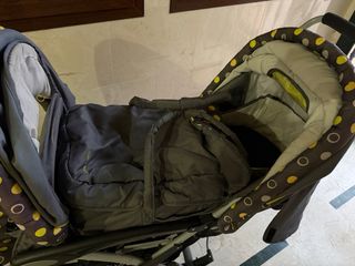 Carro gemelar Chic4baby con portabebe