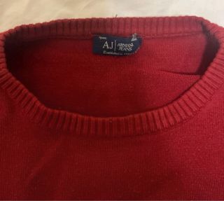 Sudadera A|X Armani Exchange Roja Logo