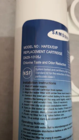 Filtro Agua Nevera Samsung Genuine Externo