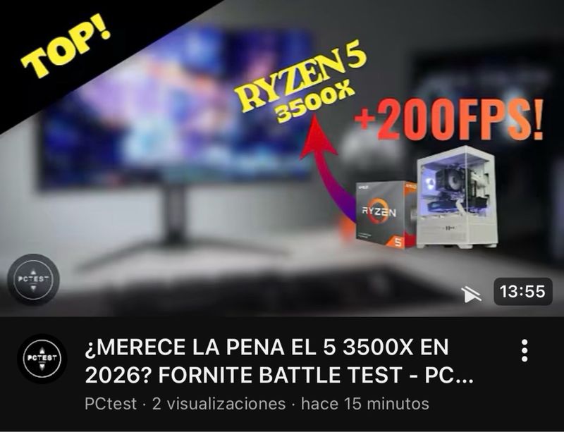 PC Gaming RTX 2060 + RYZEN 5 3500X + 16GB + 480GB afbeelding 2