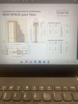 Cachetón puerta corredera nueva