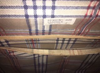 Maletín antiguo de cuero marrón