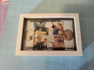 Marco Puzzle Papá Fotos Familia