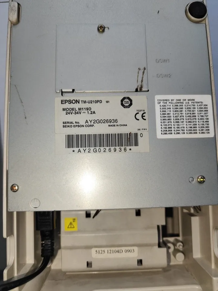 Impresora Epson Ticket TPV TM-U210PD afbeelding 3
