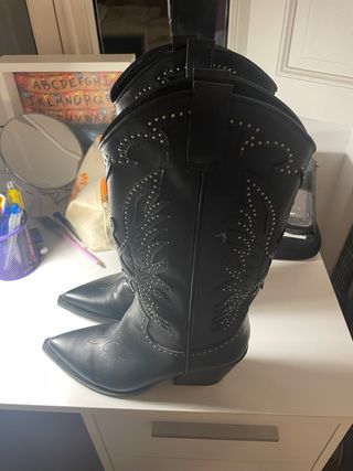 Botas cowboy T39 negras