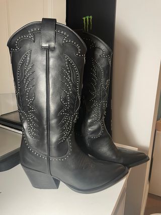 Botas cowboy T39 negras